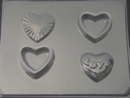 925 Heart Pour Boxes Chocolate Candy Mold